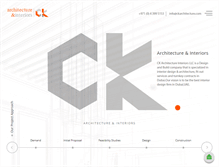 Tablet Screenshot of ckarchitecture.com
